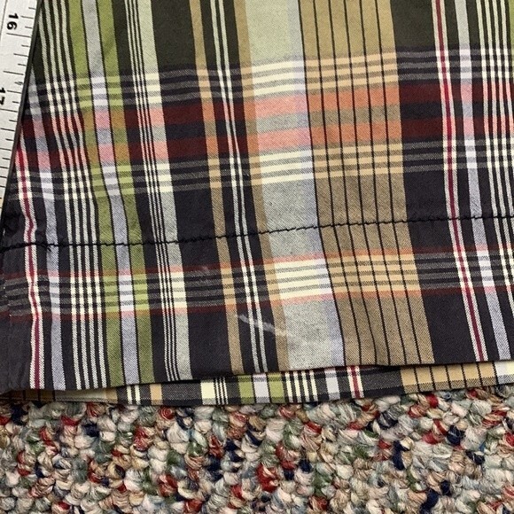 Polo Ralph Lauren Multicolored Plaid Flat Front 10" Inseam Bermuda Shorts Sz 32 - Picture 12 of 15